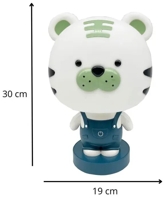 Zielona dotykowa lampka LED dla dzieci - A366 D4-A27