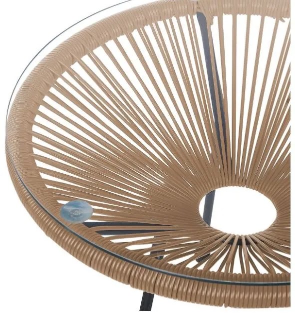 Zestaw mebli ogrodowych Acapulco 2 krzesła + stolik BEŻ