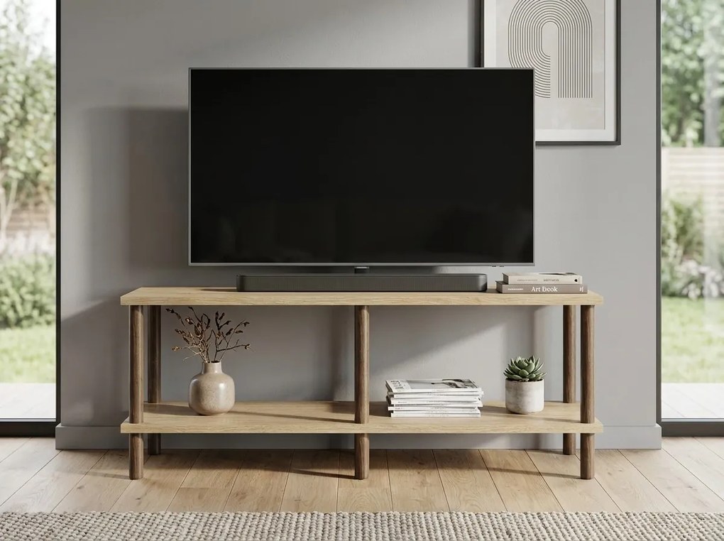Stolik TV SOLE 90 cm, dąb sonoma