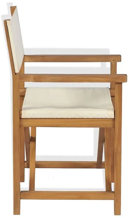 Składane tekowe krzesło reżyserskie Limo