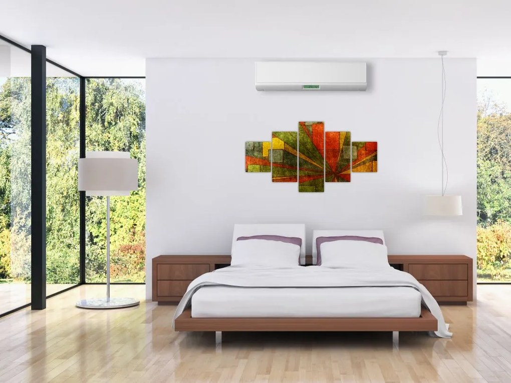 Obraz abstrakcji geometrycznej (125x70 cm)