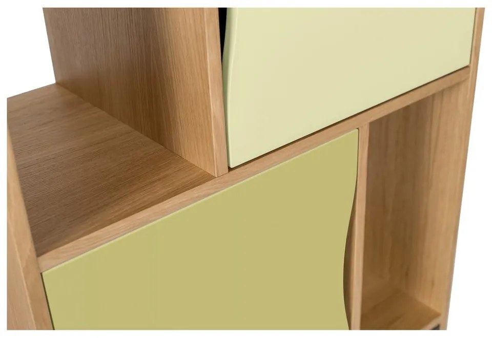 Zielony regał Woodman Avon Narrow Olive