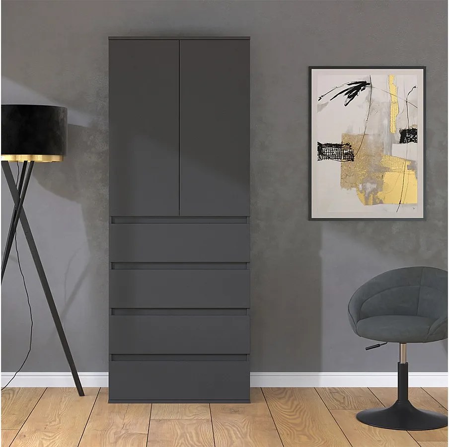 Szafa antracyt 74x40x191.5 claus