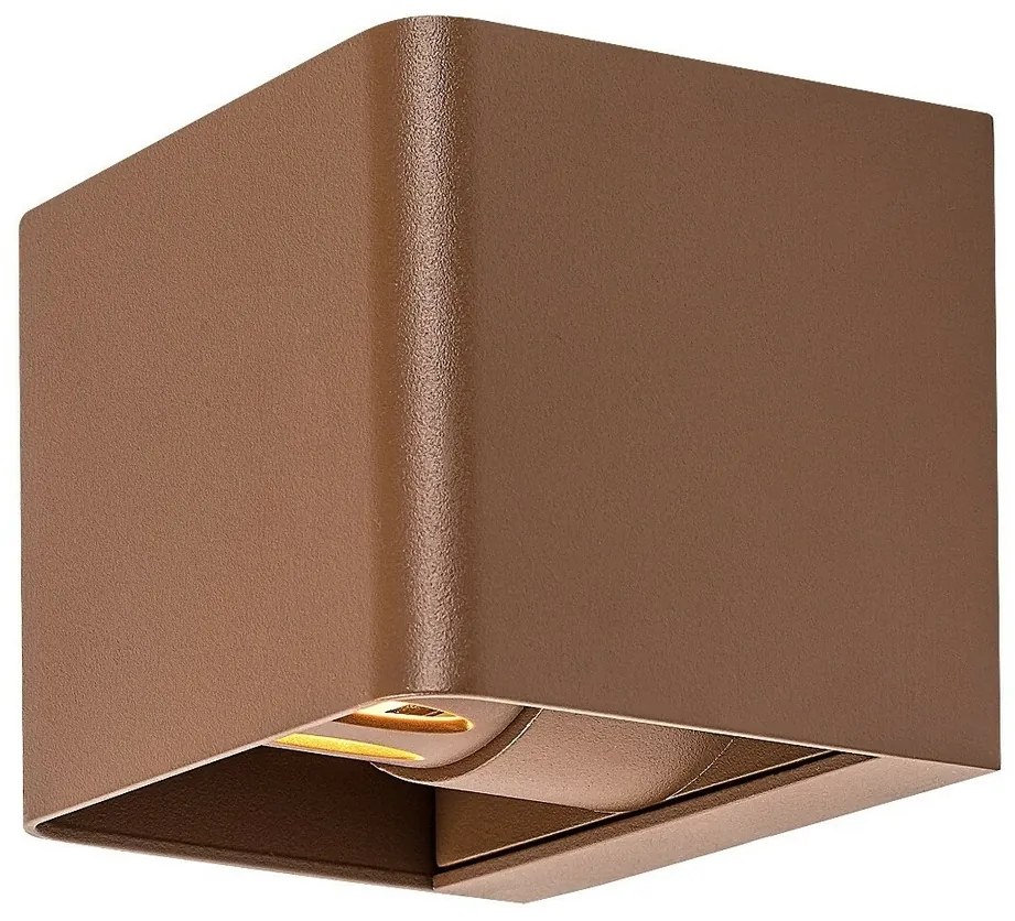 Rabalux 77169 zewnętrzna lampa ścienna LEDHallstatt, 10 W, brązowa
