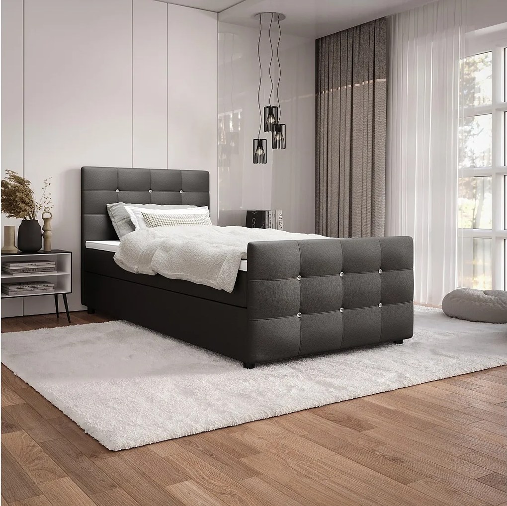 Łóżko kontynentalne KLEO 100x200 Madryt 195