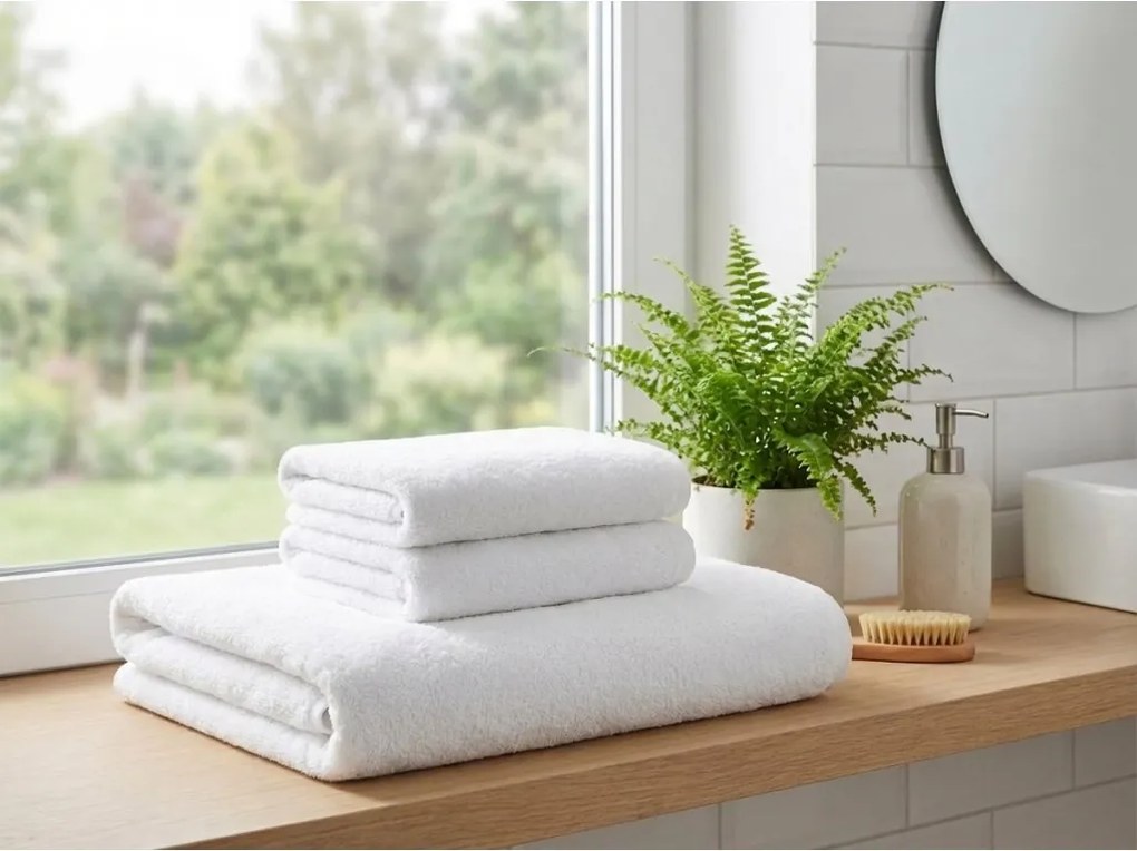 Ręcznik MONEA 50x100 cm biały, 100% bawełna