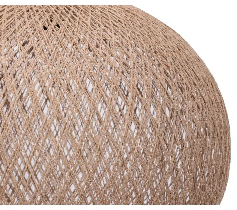Beżowa lampa wisząca z kloszem z juty ø 38 cm – Opviq lights