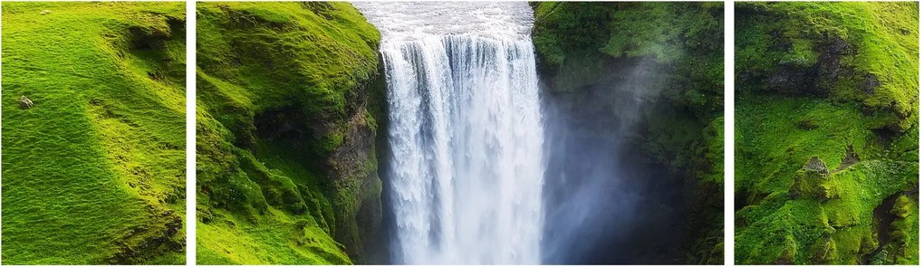 Obraz - Wodospad Skogafoss (170x50 cm)