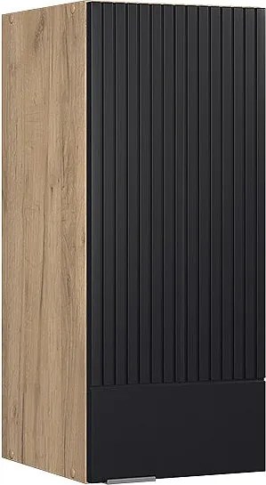 Szafka ścienna czarne paski 30x34.1x72 fame-line
