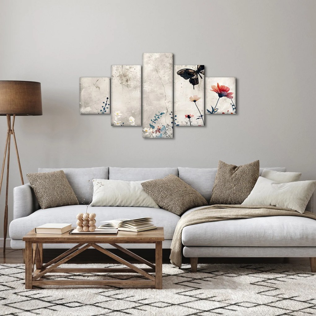 Obraz - Łąka w betonie (125x70 cm)