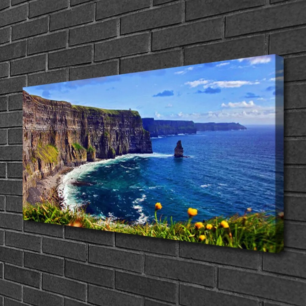 Obraz na płótnie Błękitna Zatoka wśród Skał