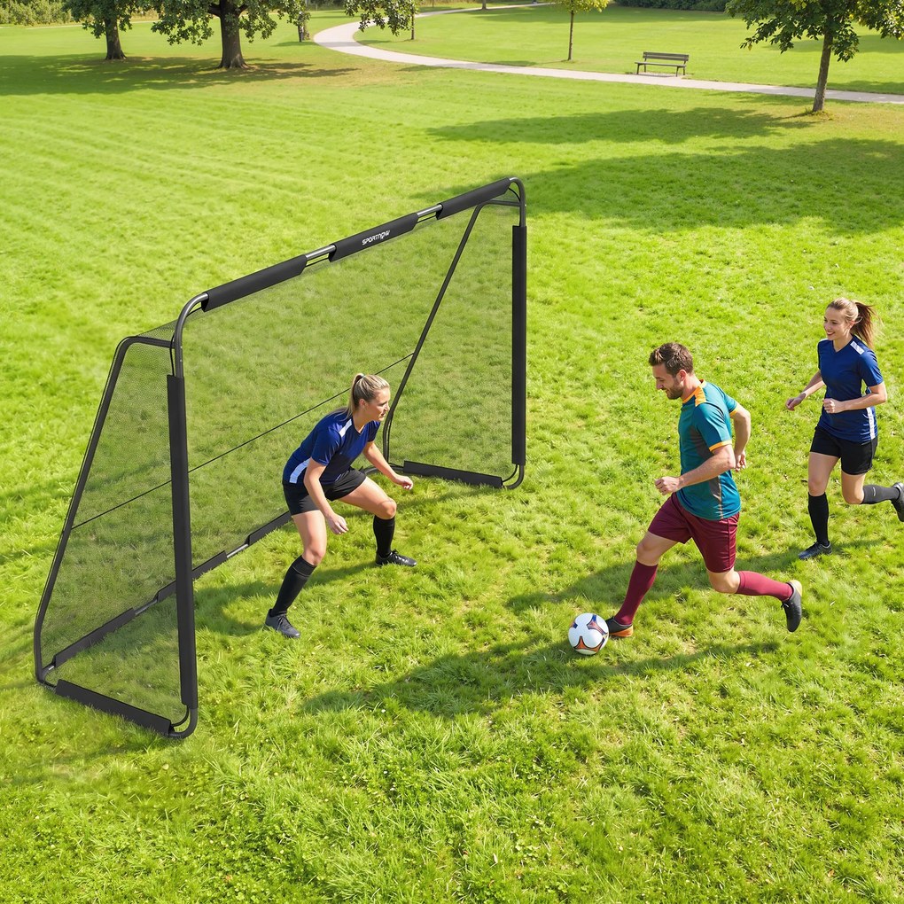 SPORTNOW Bramka do piłki nożnej ogrodowa duża 300 x 200 cm dla młodzieży i dorosłych, na zewnątrz, z wytrzymałą siatką, zaokrąglonymi narożnikami | Aosom PL