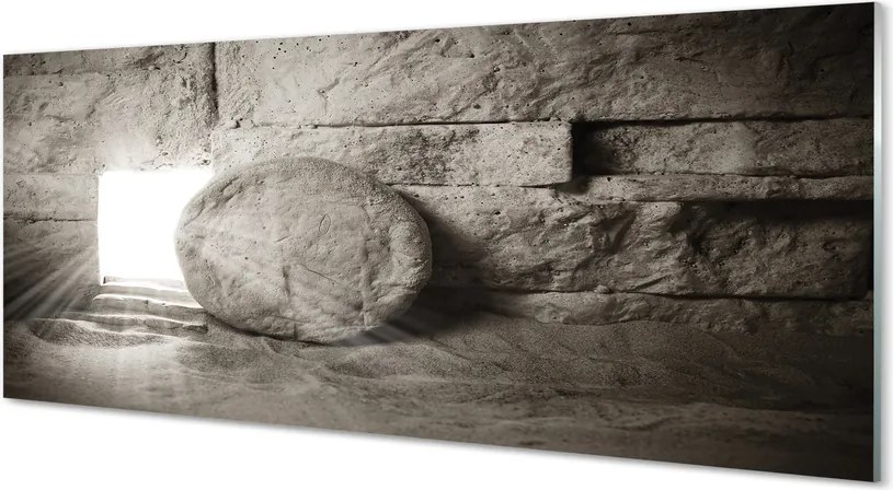 Szklany Panel Mistyczne Światło w Jaskini