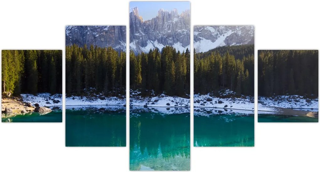 Obraz - Jezioro Karersee (125x70 cm)