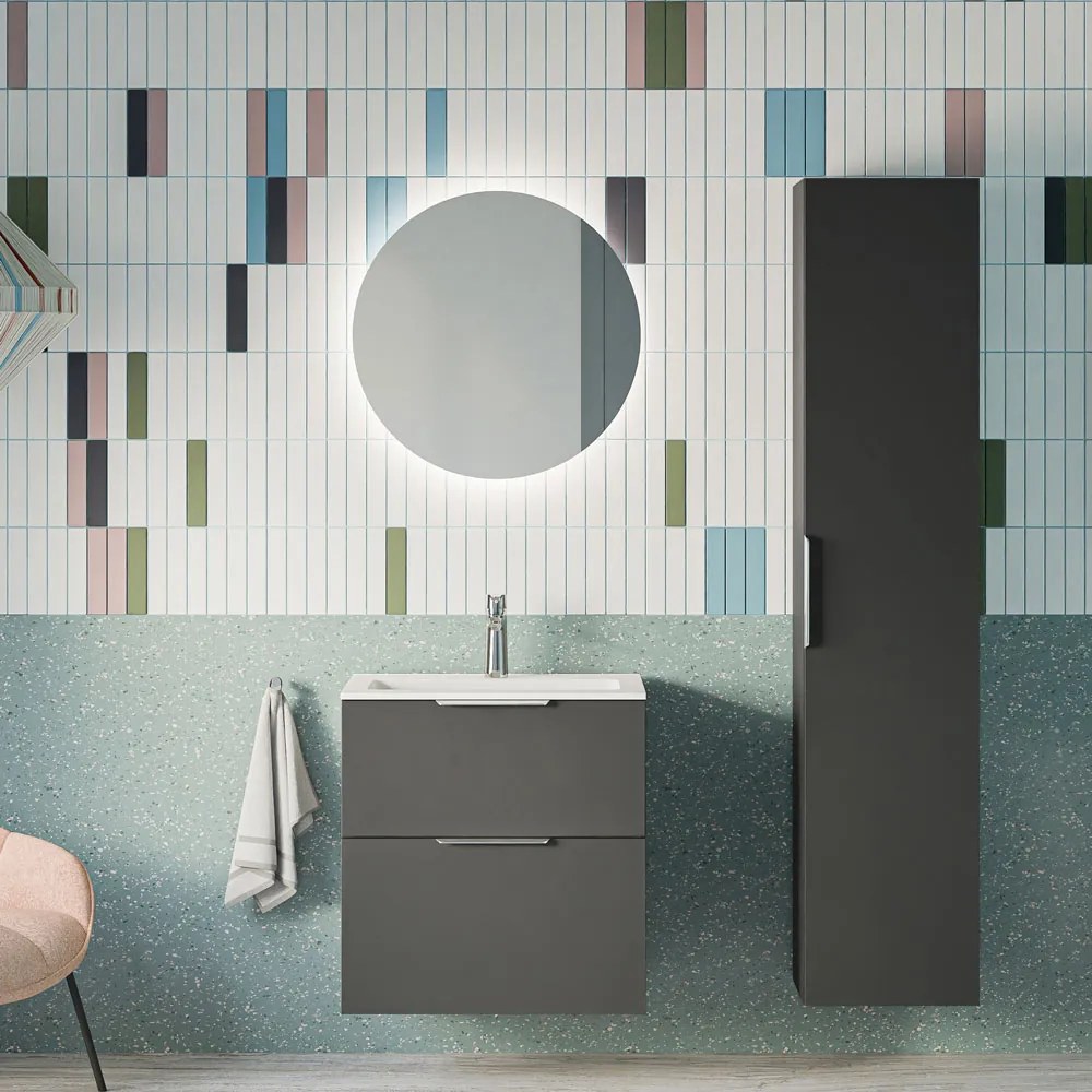 Badmöbel Set TIM 60 cm mit Waschbecken