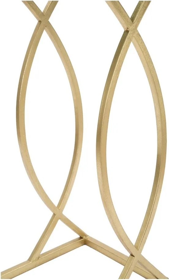 Stolik ze szklanym blatem 25.5x45.5 cm Glam – Mauro Ferretti