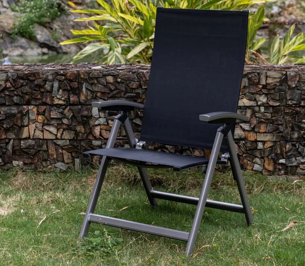 Doppler AVANTAGE regulowany fotel ogrodowy antracyt