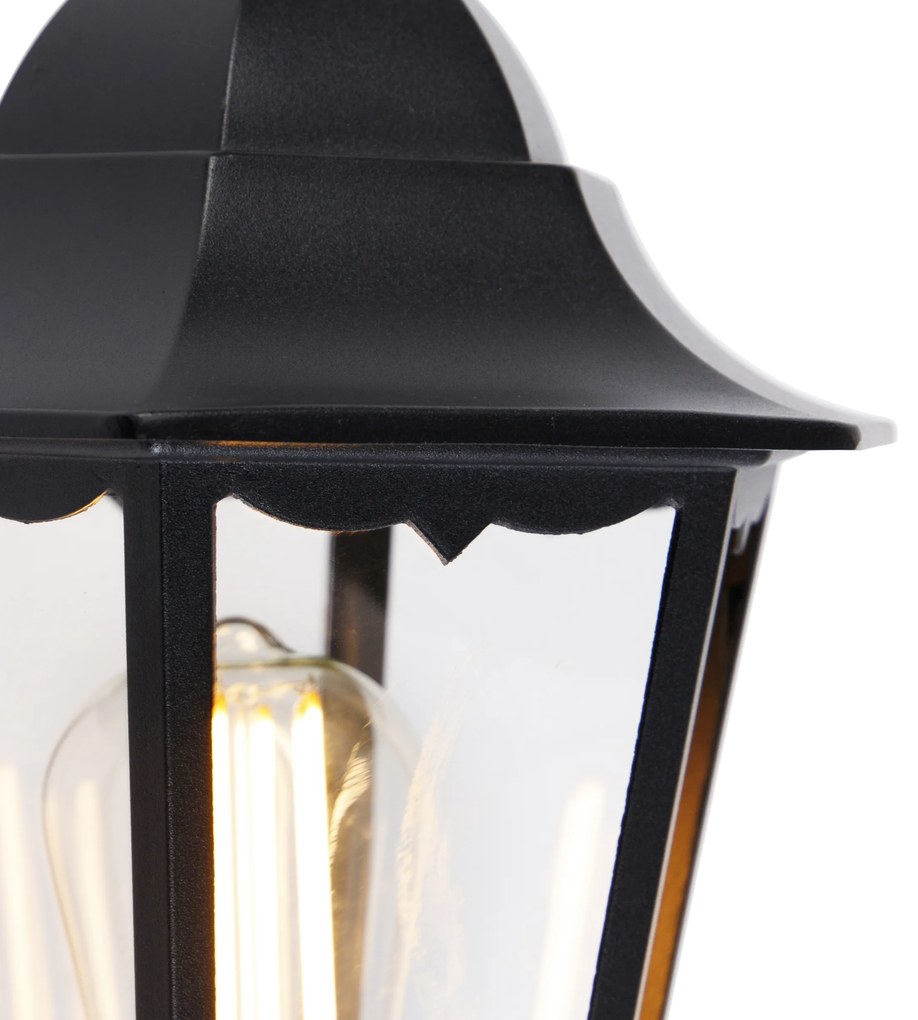 Zewnetrzna Kinkiet / Lampa scienna zewnętrzny czarny z czujnikiem ruchu - Havana IP44 klasyczny/Antyczny Oswietlenie zewnetrzne