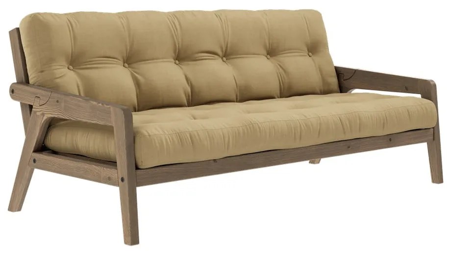 Żółta rozkładana sofa 204 cm Grab – Karup Design