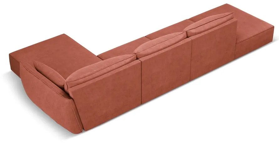 Czerwony narożnik (prawostronny) Vanda – Mazzini Sofas