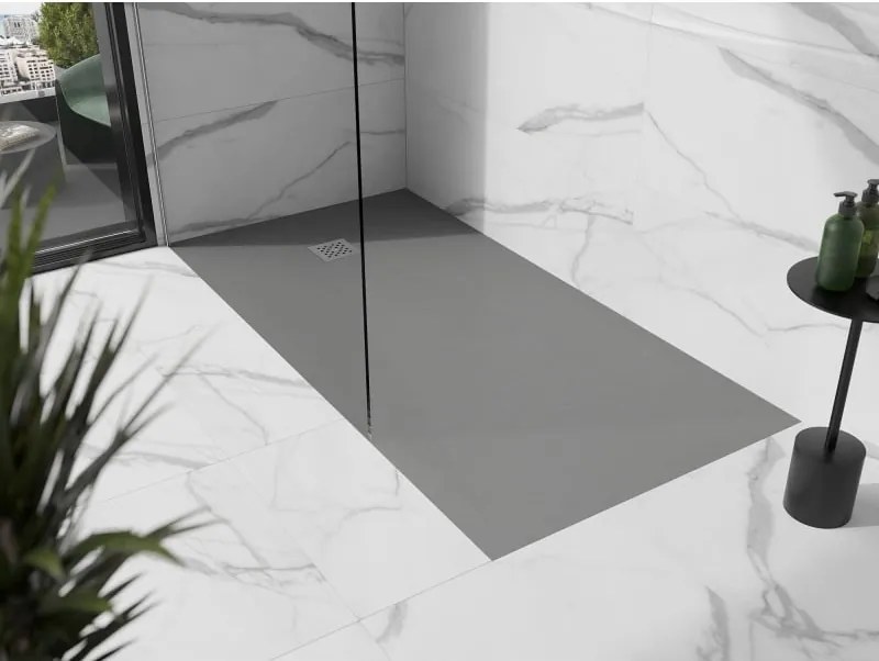Mexen Stone+ brodzik kompozytowy prostokątny 200 x 100 cm, szary-beton - 44611020