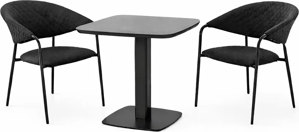 Doppler Picaso MELIA LIKA-TEX® antracyt - zestaw ogrodowy/gastronomiczny 2+1