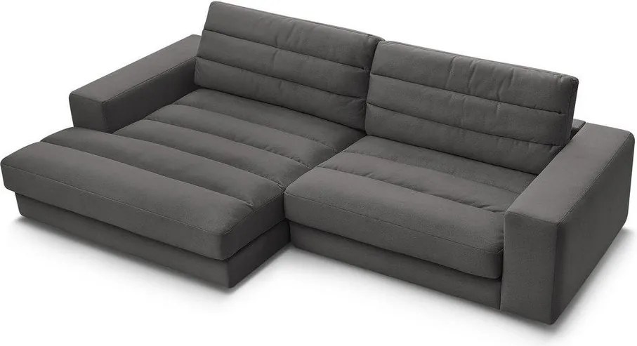 Antracytowy aksamitny narożnik (lewostronny/z szezlongiem) Sierra – Bobochic Paris