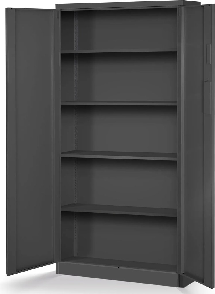 Szafa biurowa na akta otwierana na szyfr 90x40x185 cm Daniel antracyt