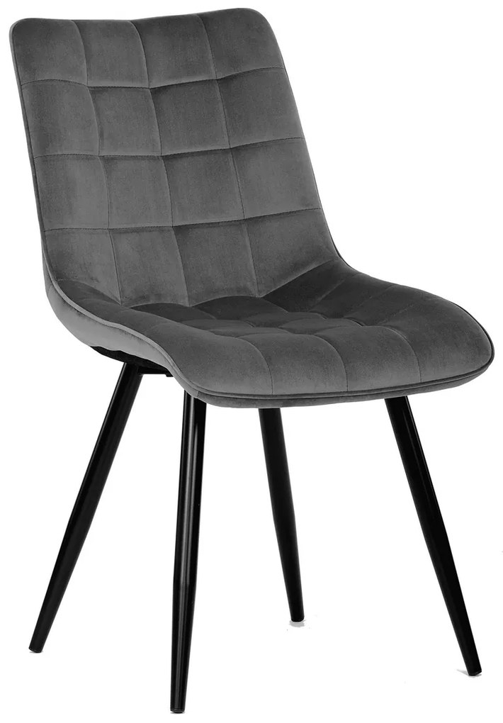 Zestaw krzeseł do jadalni CT-384 GREY4, 4 szt.
