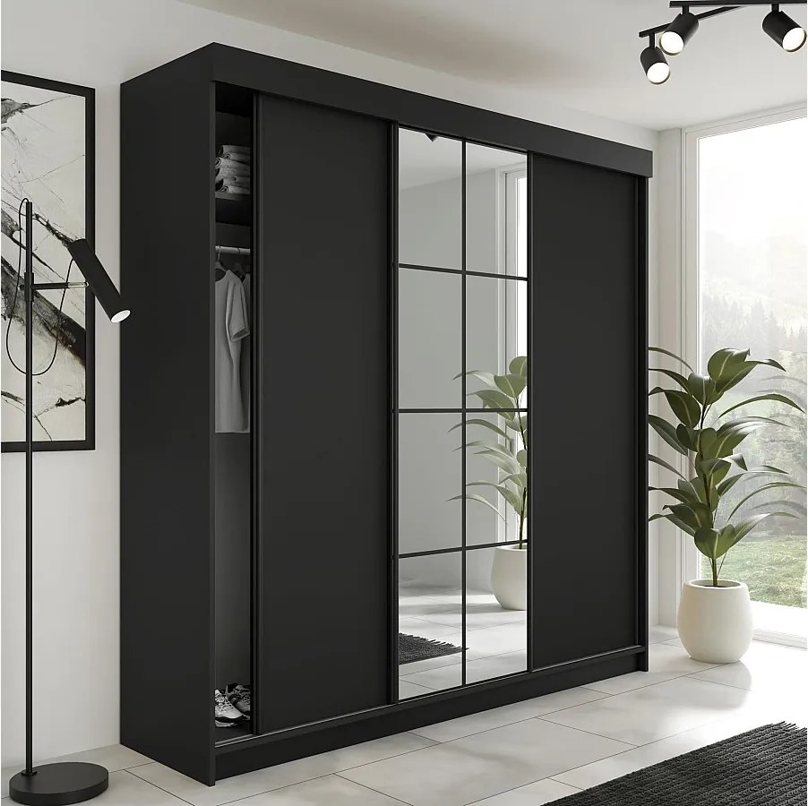 Szafa Przesuwna LAMARO 200 Czarny