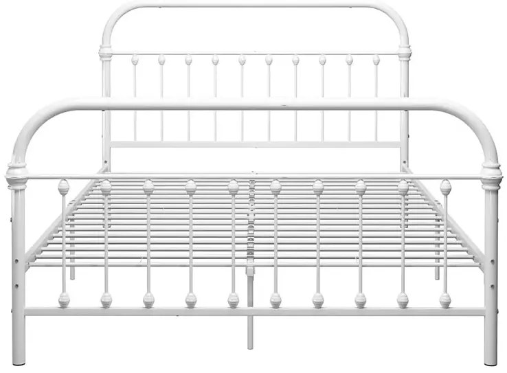 Białe industrialne łóżko 180x200 cm G4-B03