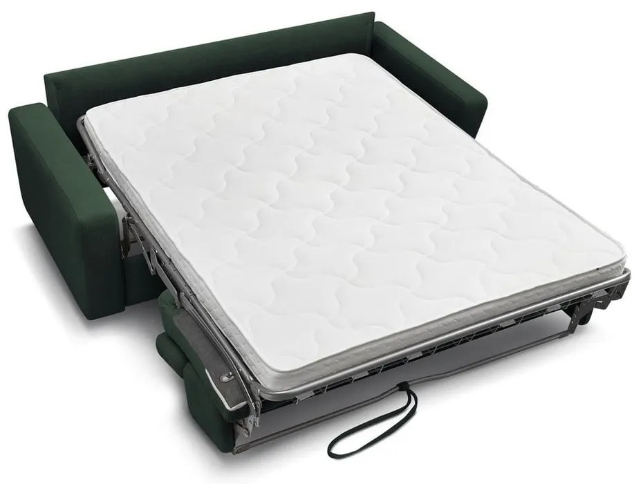 Ciemnozielona rozkładana sofa 195 cm Monaco – Bobochic Paris