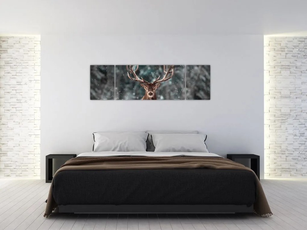 Obraz - Majestatyczność jelenia (170x50 cm)