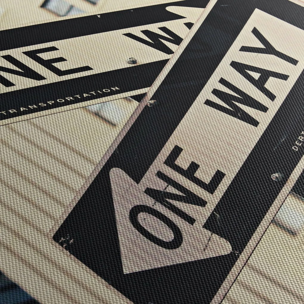 Obraz - New York ONE WAY (z zegarem) (90x30 cm)