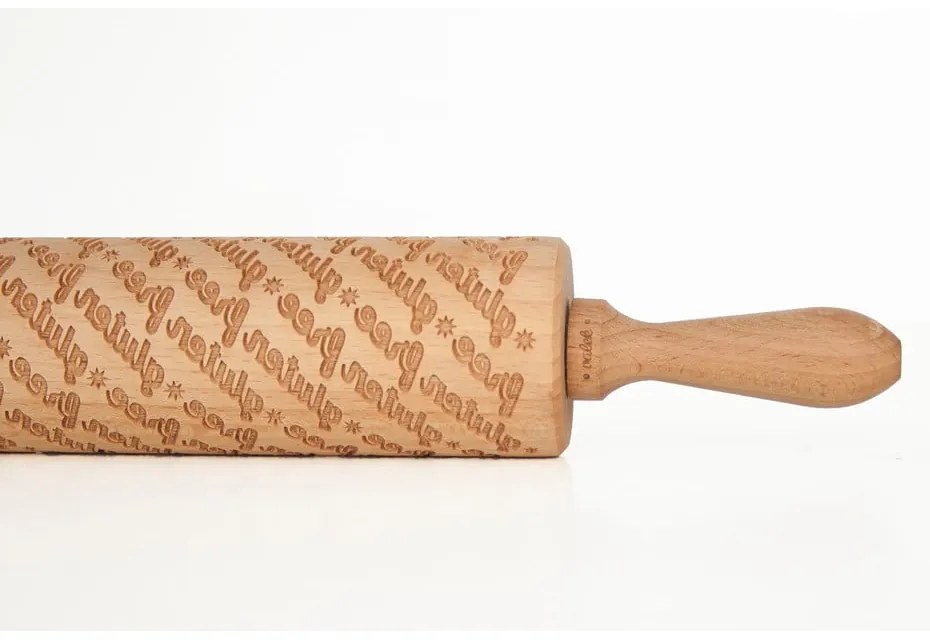 Drewniany grawerowany wałek do ciasta Valek Gluten Free