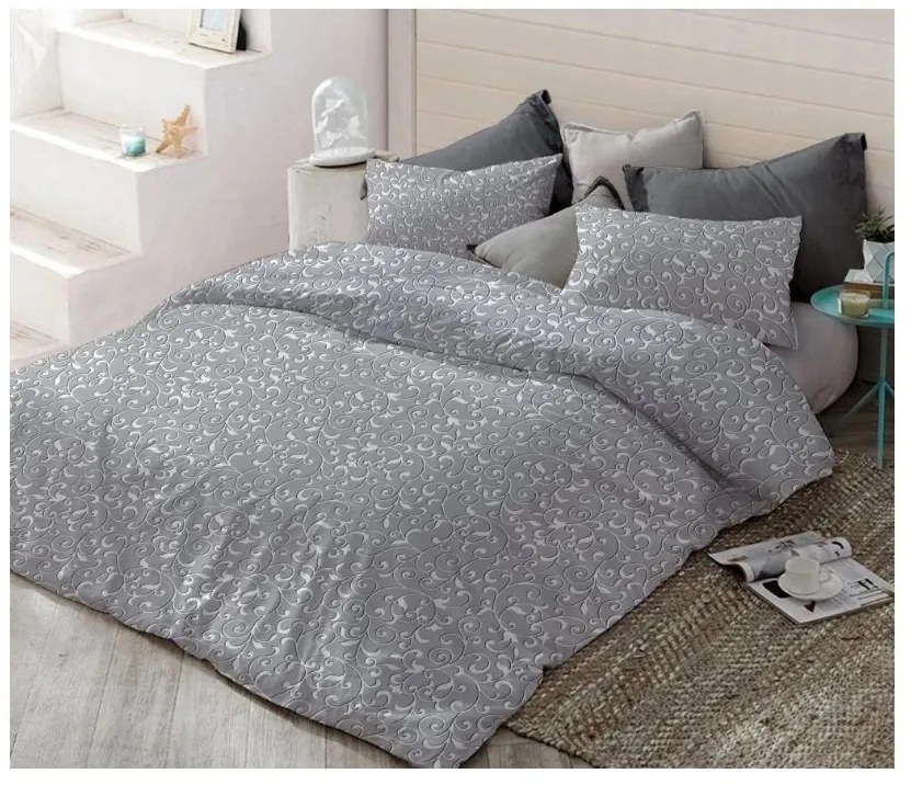 PrzytulneMieszkanie.pl PrzytulneMieszkanie.pl Bawełniana pościel GREY ORIENT szara Rozmiar pościeli: 70 x 90 cm | 140 x 200 cm