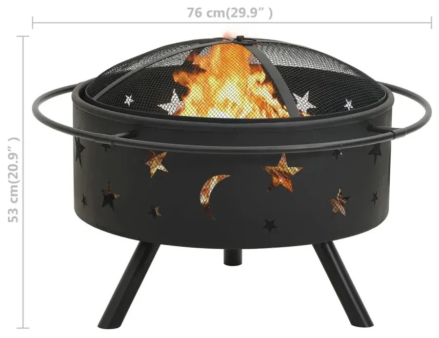 Nowoczesne palenisko ogrodowe - Kenzi XL