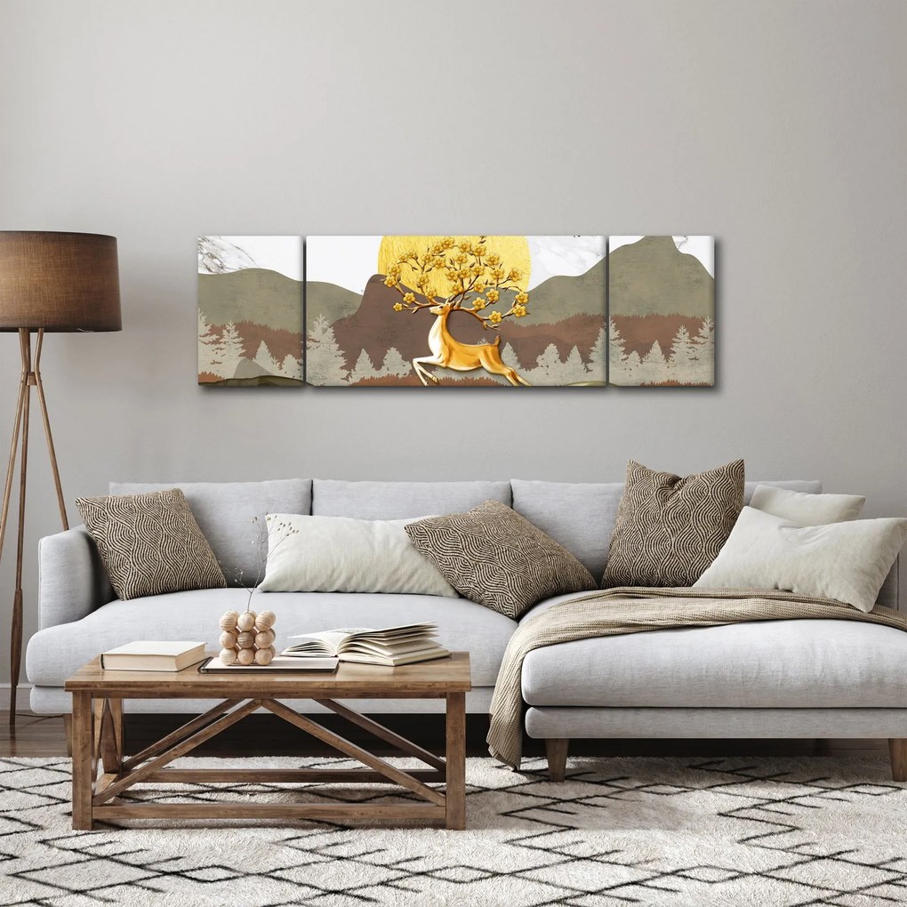 Obraz jelenia (170x50 cm)