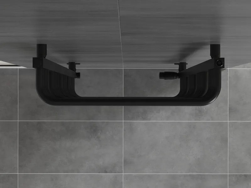 Mexen Apollo grzejnik łazienkowy 660 x 550 mm, 386 W, czarny - W117-0660-550-00-70
