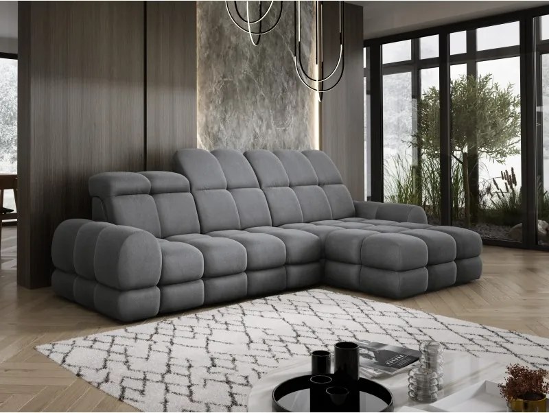 Narożnik TOLLO MINI S Prawostronny Elektryczna regulacja Solar 96 kolor Szary WERSAL