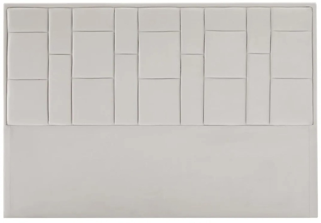 Zagłówek do łóżka 160 cm - Welur - Beżowy - HERMINE