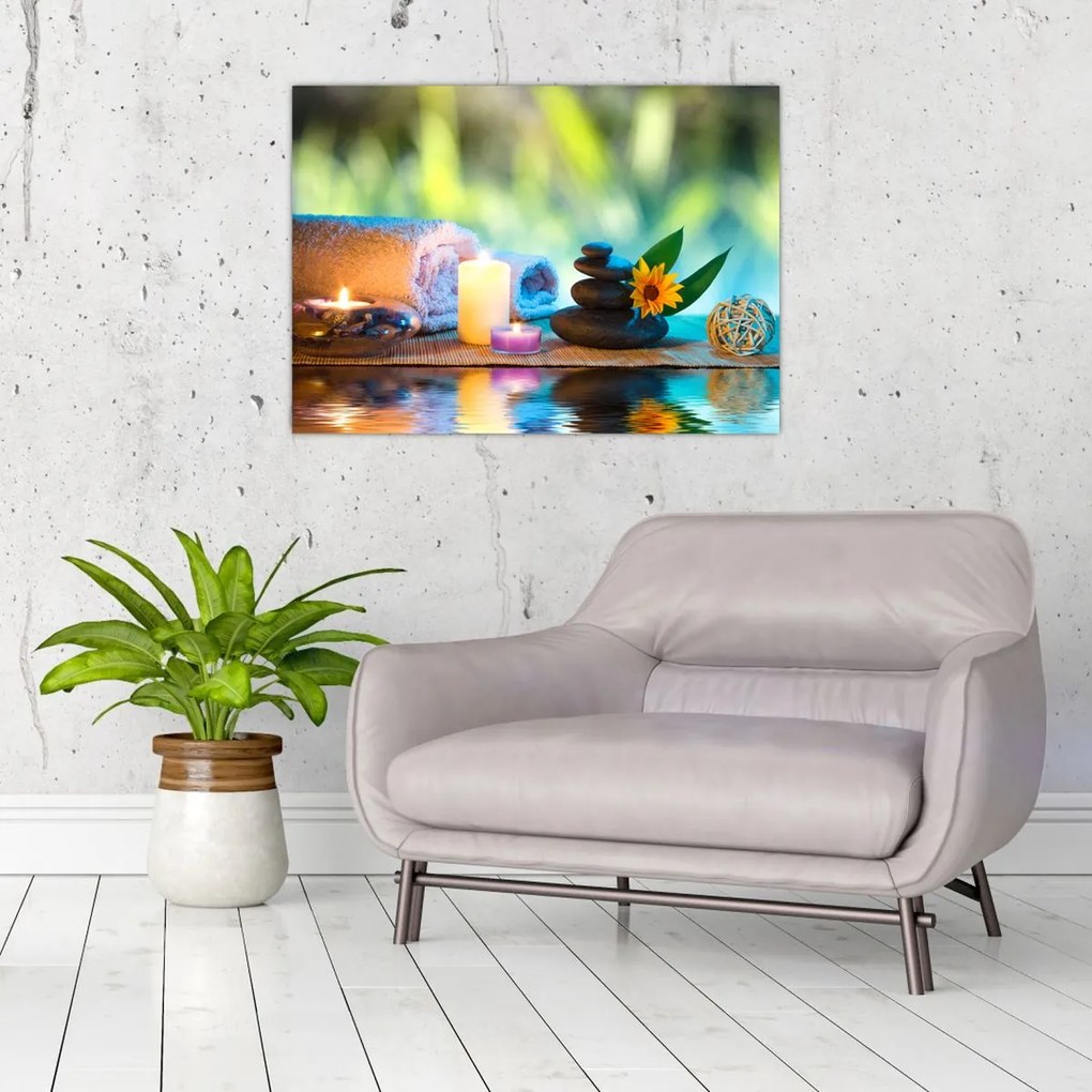 Obraz na szkle - Relaks (70x50 cm)