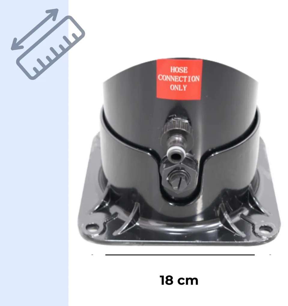 Prysznic solarny KARIBIK, 35l, srebrna/czarna Jurhan