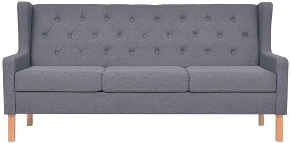 Trzyosobowa sofa Faselo 3G - szara