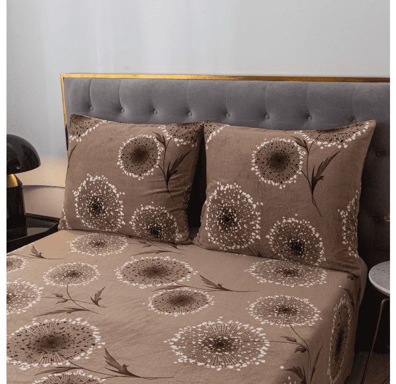 PrzytulneMieszkanie.pl PrzytulneMieszkanie.pl Pościel z mikropluszu PAMPELINO jasnobrązowa Rozmiar pościeli: 2 szt 70 x 90 cm | 200 x 220 cm