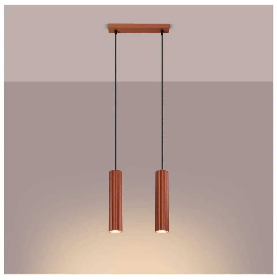 Ceglasta lampa wisząca Gleam – Sollux