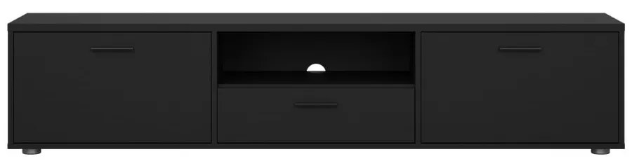 Czarna szafka pod TV 177x38 cm Media – Tvilum