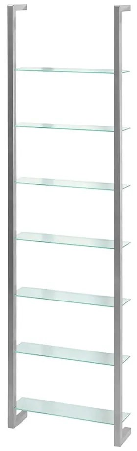 Wielopoziomowa metalowa półka w kolorze srebra 46 cm Cubic – Spinder Design