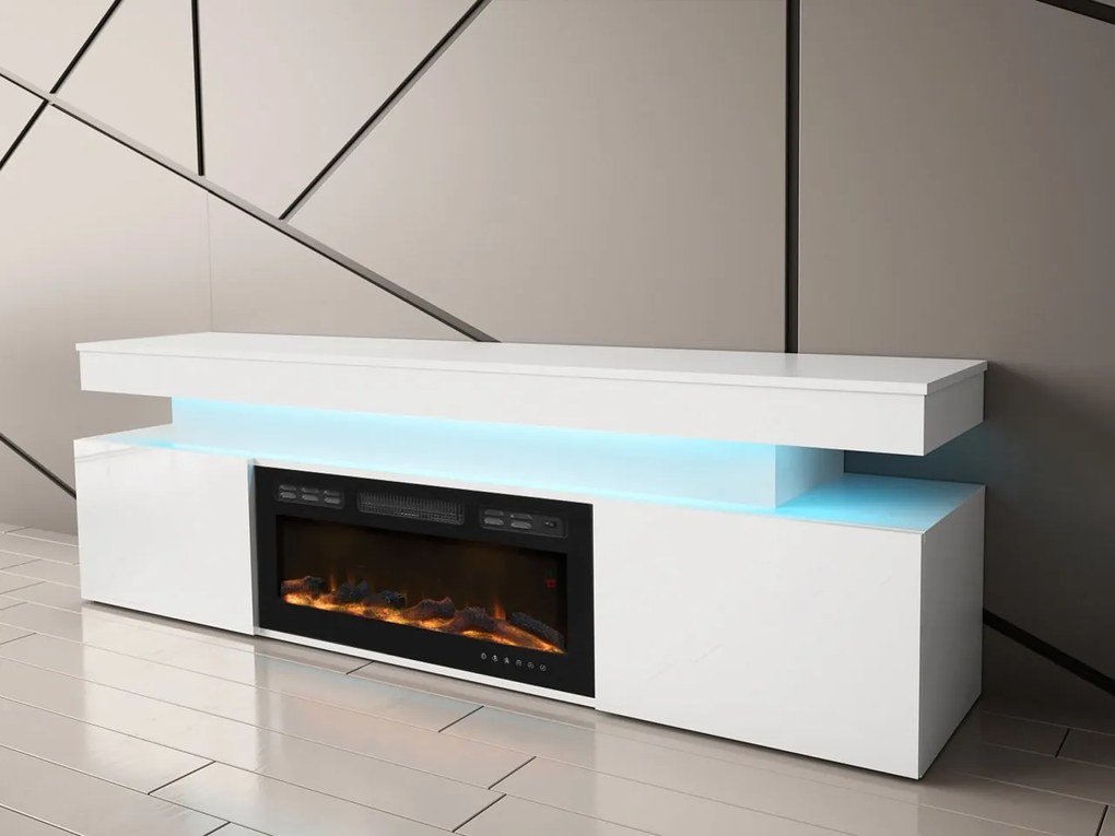 Szafka RTV z kominkiem Lestirola EF 2D 190