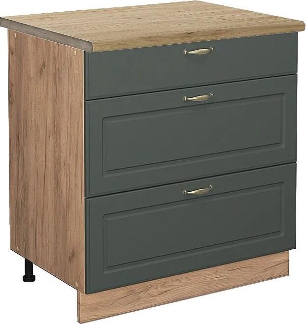 Szafka dolna do kuchni green gold country 80x60x82 fame-line